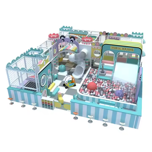 Venta caliente Parque infantil Crochet Kids Indoor Playground Equipment Rainbow <span class=keywords><strong>Net</strong></span> con Soft Playground Ball Pit - Product Image 3