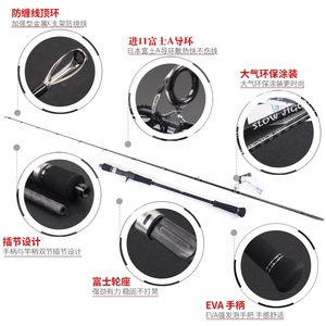 Japón completa Fuji a ratón loco lento Jigging <span class=keywords><strong>Rod</strong></span> 1,9 M PE 3-5 atraer 80-350G girando de espiral guía barco océano pesca <span class=keywords><strong>Rod</strong></span> - Product Image 5