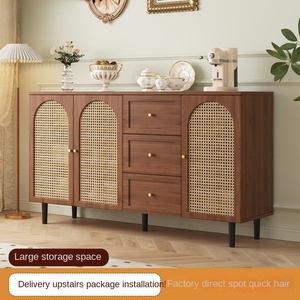 Pháp hiện đại đơn giản mây lưu trữ sideboard Gỗ Nhà Bếp trà nhà hàng hộ gia đình tủ cho phòng khách sử dụng - Product Image 3