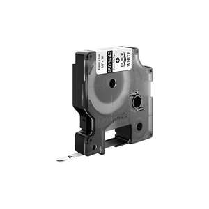 Cinta de etiquetas DYMO IND RHINO 1805442 Poliéster Color de la cinta: Blanco Color DE LA FUENTE: Negro 6mm 5,5 m (940910162606) - Product Image 1