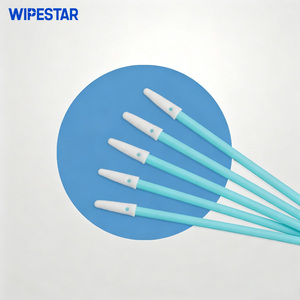 Hisopos de Esponja Puntiagudos WIPESTAR, Palitos de Limpieza Industriales <span class=keywords><strong>con</strong></span> Punta de Espuma, 100 Unidades, Hisopos para Cuartos Limpios, Componentes Electrónicos Sensibles, ROHS - Product Image 1