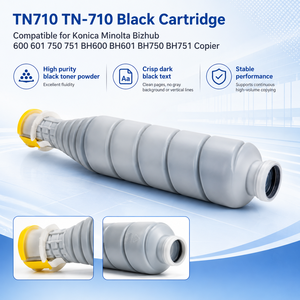 Cartucho de Tóner XinYu TN710 TN-710 Compatible con Konica Minolta Bizhub 600 601 750 <span class=keywords><strong>751</strong></span> BH600 BH601 BH750 BH751 Copiadora - Product Image 3