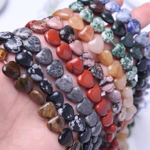 Cuentas de Piedra de Aguamarina Natural al por Mayor de 10 mm con Forma de Corazón y Orificio, Hilo de Piedras Preciosas de Ágata para Fabricación de Joyería DIY - Product Image 4