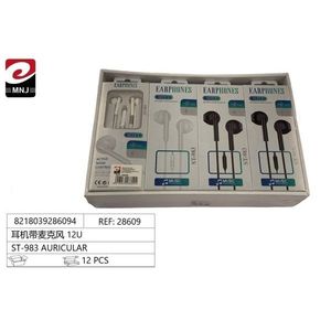 Auricular Earphones With Microphone 12U ST-983 Music Active Noise Control 12 Pcs - Product Image 2