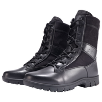 Bottes tactiques toutes saisons à lacets orteil renforcé semelle en silicone antidérapante imperméable soutien