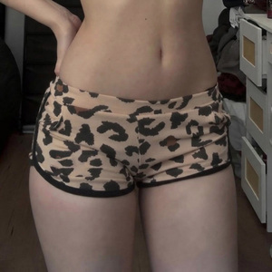 Shorts de Punto con Estampado de Leopardo, Cintura Baja, Ligeros, Casuales de Verano para Mujer, Estilo Retro Y2K, Moda Urbana Minimalista - Product Image 3