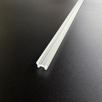 MONA-003 Mini diffuseur LED à clipser D7.7*H4.1mm, lentille compacte en PMMA pour éclairage linéaire sous vitrine ou sous meuble
