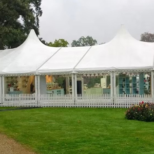 Vente directe de tentes de réception de luxe blanches pour mariages et événements en plein air, disponibles à la <span class=keywords><strong>location</strong></span> - Product Image 1