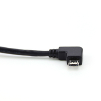 Kabel USB Kustom Mini Micro Sudut Kiri Kanan 90 Derajat untuk Pemasangan Panel