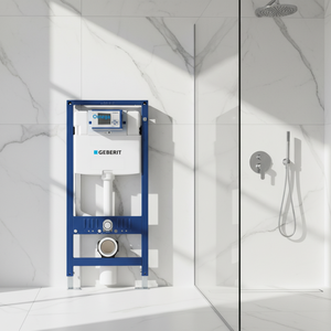 Citerne encastrée <span class=keywords><strong>Geberit</strong></span> Omega pour <span class=keywords><strong>WC</strong></span> suspendu, design moderne, réservoir d'eau dissimulé, garantie 5 ans avec panneau blanc Omega 01 - Product Image 1