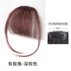 Parrucca Ultra-sottile in vero Remy Hair frangs per le donne frangia naturale ispirata alle celebrità di Internet visone invisibile - Product Image 1