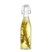 Bouteille en verre pour vin de fruits scellée de 330 ml, 500 ml, 1000 ml avec bouchon à bascule et bouchon à vis hermétique pour la tequila et le vin de liqueur, fermentation