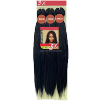 Venta al por mayor 2021: Trenzas sintéticas Ez Braids de fijación con agua caliente, cabello preestirado Lushs para trenzar, logotipo personalizado, preestirado a granel.