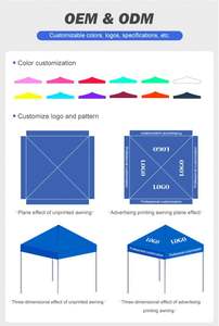 Carpa de Pesca <span class=keywords><strong>Plegable</strong></span> de Campo 3x3 <span class=keywords><strong>3x4</strong></span> <span class=keywords><strong>3x4</strong></span>.5, <span class=keywords><strong>Toldo</strong></span> Exterior con Protección Solar y contra la Lluvia - Product Image 6