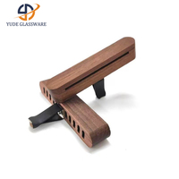 Diffuseur d'huiles essentielles en bois de hêtre pour grille d'aération de voiture, écologique, naturel, pour une aromathérapie esthétique dans l'intérieur de la voiture