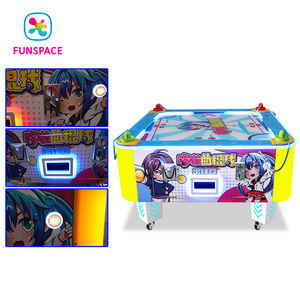 Équipement <span class=keywords><strong>de</strong></span> divertissement pour parc d'attractions intérieur, jeu <span class=keywords><strong>de</strong></span> table à pièces pour quatre joueurs, machine d'arcade pour enfants, hockey sur air - Product Image 4