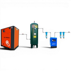 37kW (50HP) 13 <b>Bar</b> PM VFD Screw Air Compressor, 7.5kW-75kW High Efficiency Energy Saving Industrial Rotary Compressor, 8-10 <b>Bar</b> - Product Image 3