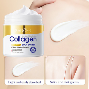 Manteca Corporal de Colágeno, Mejora la Piel Seca y Áspera, Hidrata, Aporta Luminosidad, Mejora la Firmeza, Crema Corporal Suave y Refrescante - Product Image 1