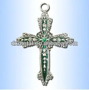 Handmade Resin Cross Keychain with Dried Flower Classic Statement Acrylic Keychains Religious Keyring for Couple