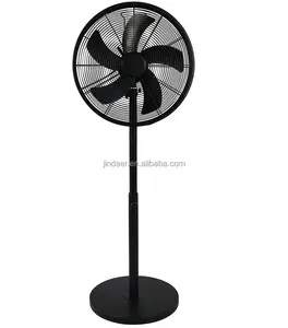 Electric Stand Fan 16 Inch Pedestal Retro Fan With Metal Blade And Metal Base Metal Floor Fan