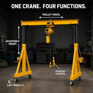 <span class=keywords><strong>Grue</strong></span> portique portable personnalisable de 0,5 à 5 tonnes pour la manutention industrielle des matériaux - Product Image 4
