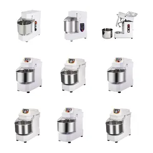 Customize Flour 3 5 10 15 25 50 100Kg Automatic Lifting Bread Machine Commercial Industrial Spiral Dough Mixer For Bakery