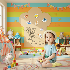 Adesivi Murali Magnetici Premium per Lavagna a Gesso, Personalizzabili in Forma, Dimensione e Colore, Interattivi per Casa, Ufficio, Scuola - Product Image 2