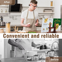 Paresseux lecture recette cuisine comptoir livre de cuisine support serre-livres en gros ferme Vintage menu en bois cuisinier livre support de lecture