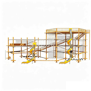 Parcours d'aventure en corde multi-étages moderne et luxueux sur mesure, toboggan en spirale en acier inoxydable 304, équipements <span class=keywords><strong>de</strong></span> terrain <span class=keywords><strong>de</strong></span> jeux extérieur - Product Image 3