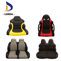 Lorda LDS-06 Siège en cuir surdimensionné adapté aux enfants, accessoire pour voiture électrique, 40x30x30cm