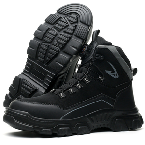 Bottes de sécurité pour hommes, chaussures de sécurité imperméables, bouton rotatif, chaussures de travail légères à bout en acier, taille 47 48 - Product Image 4