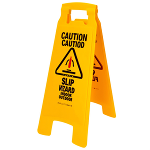 Señal de Piso Mojado Amarilla de Doble Cara, Señal de Advertencia de Peligro de Resbalones para Uso en Interiores y Exteriores - Product Image 2