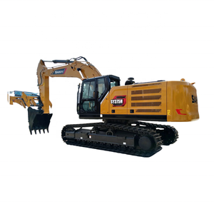 Gran Venta de excavadoras hidráulicas sobre orugas para granja SANY usadas, excavadora grande SY375 SY375H, excavadoras de segunda mano para el hogar de 37 toneladas - Product Image 1