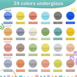 Set di <span class=keywords><strong>Pittura</strong></span> Acrilica per Bambini in Offerta, Dimensioni Personalizzabili, <span class=keywords><strong>Colori</strong></span> Multipli, Vasetti di Vernice Lavabili con Pennello per Set Artistico - Product Image 3