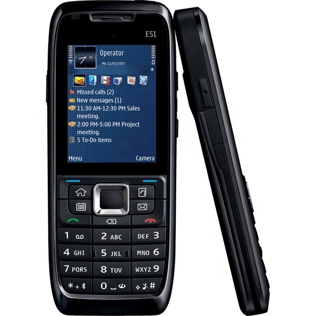 Original GSM Cheap Bar Simple Unlocked Mobile Cell Phone E51 for Nok Handset Russian Arabic Hebrew Keyboard Phone