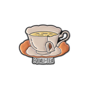 Cross-border Nova Tarde Chá Xícara De Café Forma Animal Broche Digital Comércio Exterior Criativo Bubble Tea Metal Badge Pin - Product Image 6