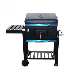 Parrilla Multifuncional Grande de Acero Corten para Jardín Exterior con Ruedas, Resistente al Viento y a la Oxidación, para Patio Trasero, Camping - Product Image 4