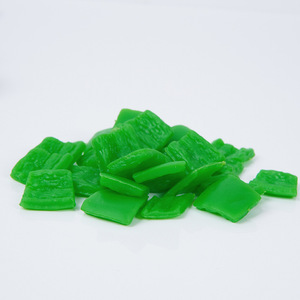 Cubes de poivron vert et rouge simulés en PVC, accessoires de comptoir de commande pour restaurants, accessoires de préparation de plats simulés - Product Image 2