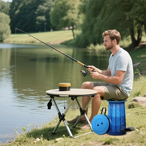 Mini chaise pliante multifonctionnelle télescopique portable robuste pour le <span class=keywords><strong>camping</strong></span>, modèle Rainbow Mountain - Product Image 6