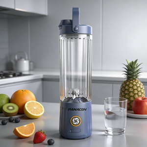 Portable Blender 550ml 150W USB Rechargeable Car Use 6 Blades Heavy Duty Turbo Leak Proof Smoothie <b>Maker</b> Outdoor Ice Crushing - Product Image 1