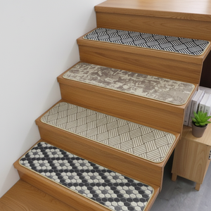 Tapis d'escalier personnalisé imprimé, antidérapant, en polyester, pour la décoration de la maison - Product Image 3