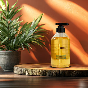 Huile de bain Agerios bio de qualité supérieure Ingrédients à base de plantes Gel douche liquide hydratant pour peaux sensibles et sèches - Product Image 2