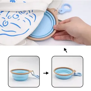 🥣 Cuenco Plegable De Silicona Para Camping – 500 Ml Con Tapa Hermética, Portátil, Apto Para Microondas Y Lavavajillas, Verde, Ideal Para Viajes Y Picnic