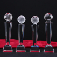 Nouveauté : Trophée de football en verre personnalisé, design sur mesure, récompense personnelle