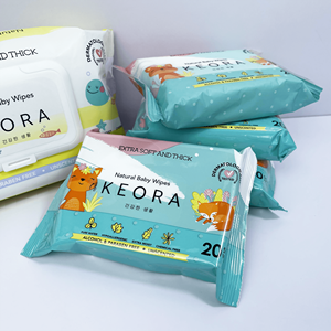 Lingettes humides jetables en <span class=keywords><strong>bambou</strong></span> biologique naturel 80 pièces, lavables pour le visage, lingettes humides en <span class=keywords><strong>bambou</strong></span> pour bébés - Product Image 4