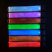 Bracelet Lumineux LED à Gravure Personnalisée avec Logo, Rythme Musical et Aimant, Idéal pour les Fêtes et Événements