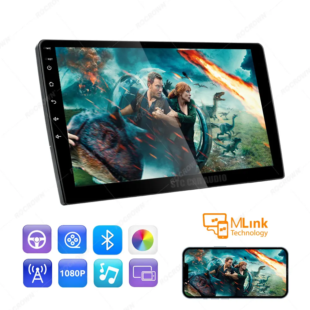 Xe DVD Android 12 xe đa phương tiện Máy nghe nhạc 9 inch cho phổ đài phát thanh stereo âm thanh đơn vị đầu Carplay màn hình Android đài phát thanh xe