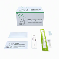 Kit de test rapide de l'antigène du coronavirus félin (FCoV) en cassette, or colloïdal, diagnostic vétérinaire pour chat, animaux de compagnie, précision de 99 %, CE