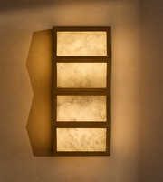 Applique Murale Moderne en Albâtre Naturel Style Nordique, Design Luxueux en Laiton, Éclairage Mural pour Hôtel, Villa, Salon, Chambre