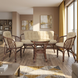 Venta caliente BAHAMA SET 3 SEATER SOFA Sofá moderno y juego de mesa de centro para un minimalista elegante y cómodo para muebles para el hogar - Product Image 1